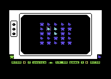 D-Bug (Commodore 64) screenshot: Playing Gotcha!