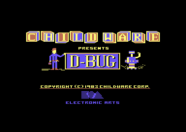 D-Bug (Commodore 64) screenshot: Title Screen