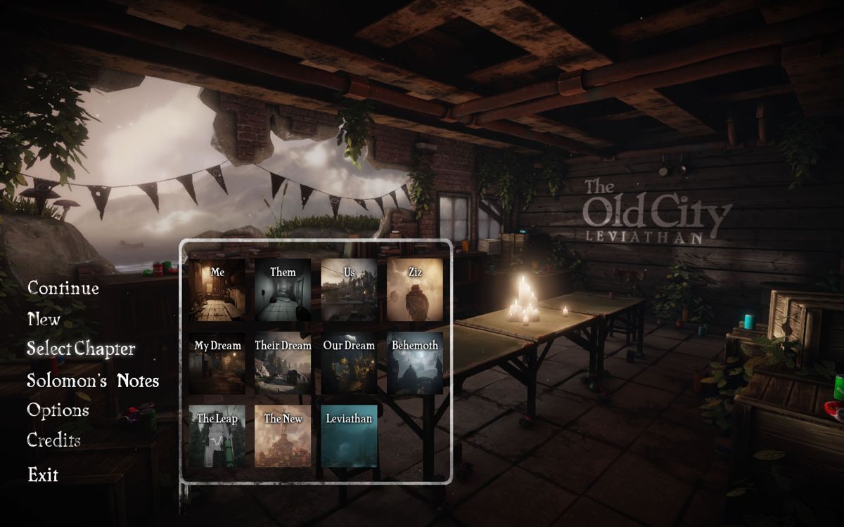 The Old City: Leviathan (Windows) screenshot: Main menu