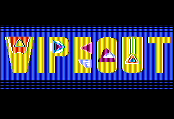 Wipeout (Apple II) screenshot: Title Screen