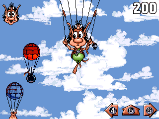 Hugo 5 (DOS) screenshot: First Stage.