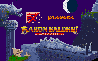 Baron Baldric: A Grave Adventure (DOS) screenshot: Title screen