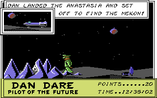 Dan Dare: Pilot of the Future (Commodore 64) screenshot: The beginning location