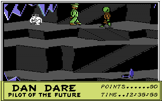 Dan Dare: Pilot of the Future (Commodore 64) screenshot: Lookout, a Treen!