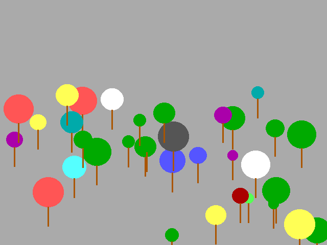 Balloons (DOS) screenshot: Hit lots of random keys, make a noise and draw balloons. That's what this game is about