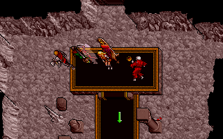Ultima VII: Part Two - The Silver Seed (DOS) screenshot: The Avatar enjoys being queen for a while after deposing a Lyche king.