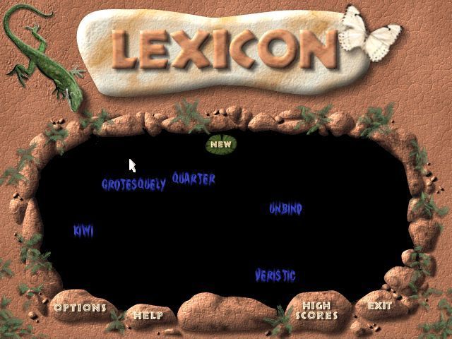 Lexicon Word Challenge (Windows) screenshot: The game's main menu