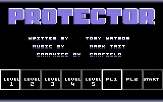 Protector (Commodore 64) screenshot: Title Screen