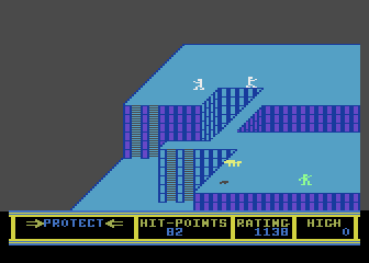 Realm of Impossibility (Atari 8-bit) screenshot: I cast a protect spell.