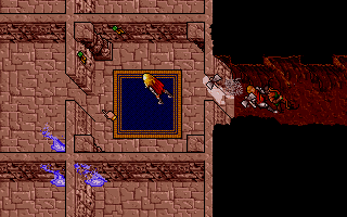 Ultima VII: Part Two - The Silver Seed (DOS) screenshot: You must leave your party behind when you enter the great maze