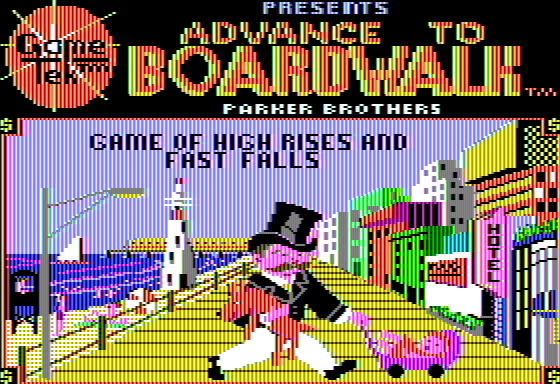 Advance to Boardwalk (Apple II) screenshot: Title Screen