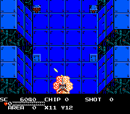 The Guardian Legend (NES) screenshot: Exploded...