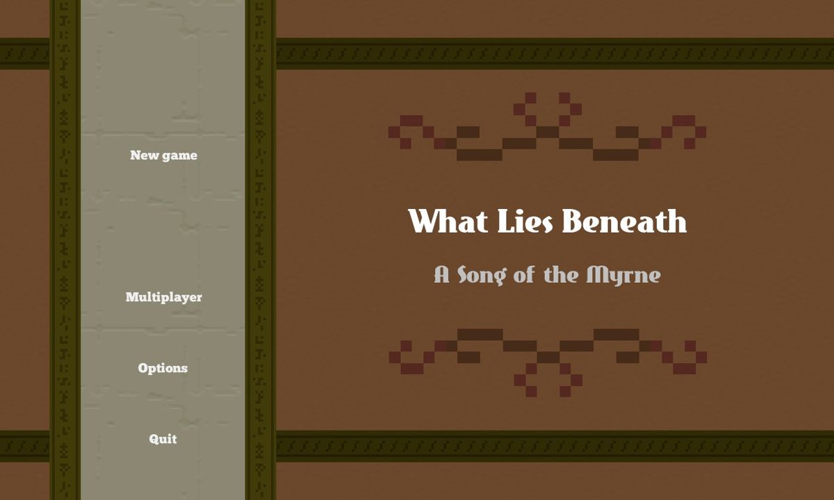 Song of the Myrne: What Lies Beneath (Windows) screenshot: Title screen