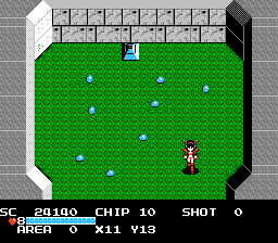 The Guardian Legend (NES) screenshot: Finally landed...