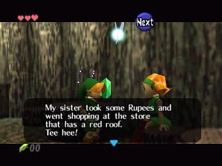 The Legend of Zelda: Ocarina of Time (Nintendo 64) screenshot: Dialogue