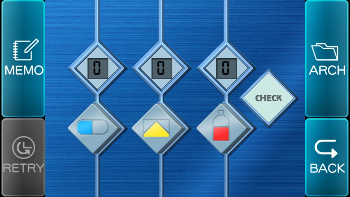 Zero Escape: The Nonary Games (Windows) screenshot: VLR: This looks like a puzzle, but where's the solution?
