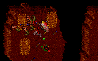 Ultima VII: Part Two - The Silver Seed (DOS) screenshot: There are some nasty beasts hidden in the new dungeons.