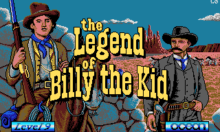 Billy the Kid (DOS) screenshot: Title screen