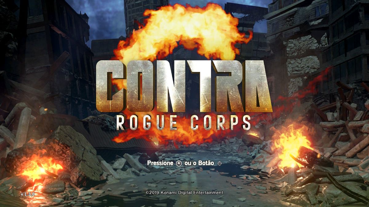 Contra: Rogue Corps (Nintendo Switch) screenshot: Title Screen