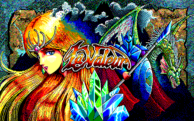 Mashō Denki: La Valeur (PC-88) screenshot: Title screen