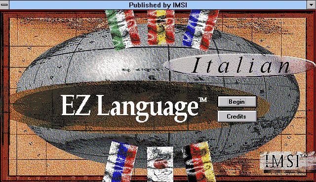 EZ Language: Italian (Windows 3.x) screenshot: The title screen
