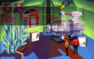Star Trek: Judgment Rites (DOS) screenshot: Somewhere HAL and Gene Roddenberry are screaming. (MUSEUM PIECE episode)