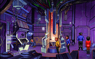 Star Trek: Judgment Rites (DOS) screenshot: Alien computer. (THOUGH THIS BE MADNESS.... episode)