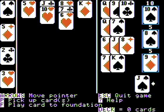 Duchess (Apple II) screenshot: A Clear Failure this Game