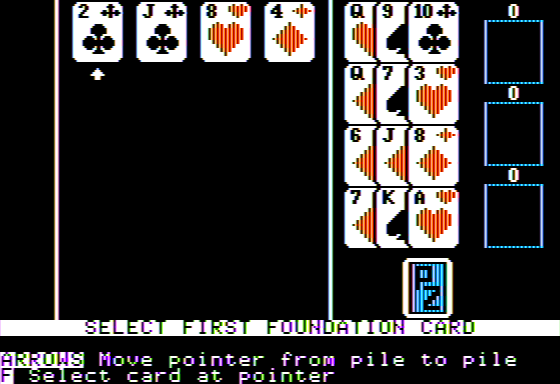 Duchess (Apple II) screenshot: The Game Begins