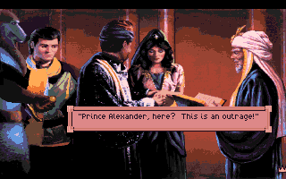 King's Quest VI: Heir Today, Gone Tomorrow (Amiga) screenshot: Stop the wedding!