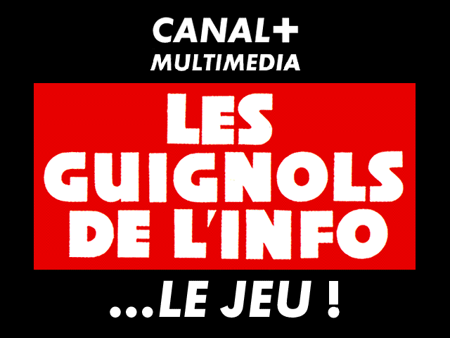Les Guignols de l'info...Le Jeu ! (Windows 3.x) screenshot: Title Screen (in French)