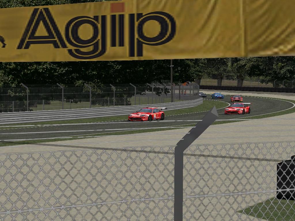 GTR: FIA GT Racing Game (Windows) screenshot: The Ferraris lead the way
