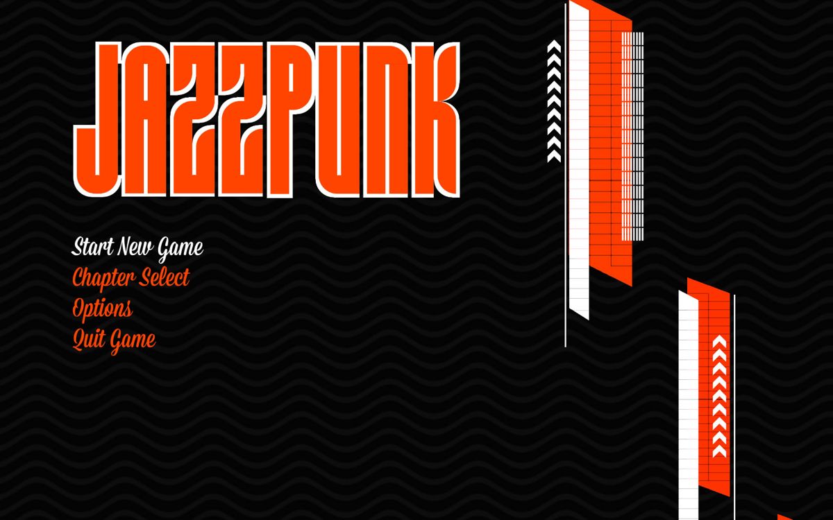 Jazzpunk (Windows) screenshot: Main menu