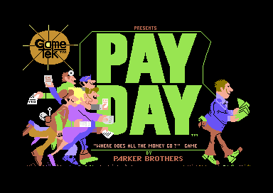 Payday (Commodore 64) screenshot: Title Screen