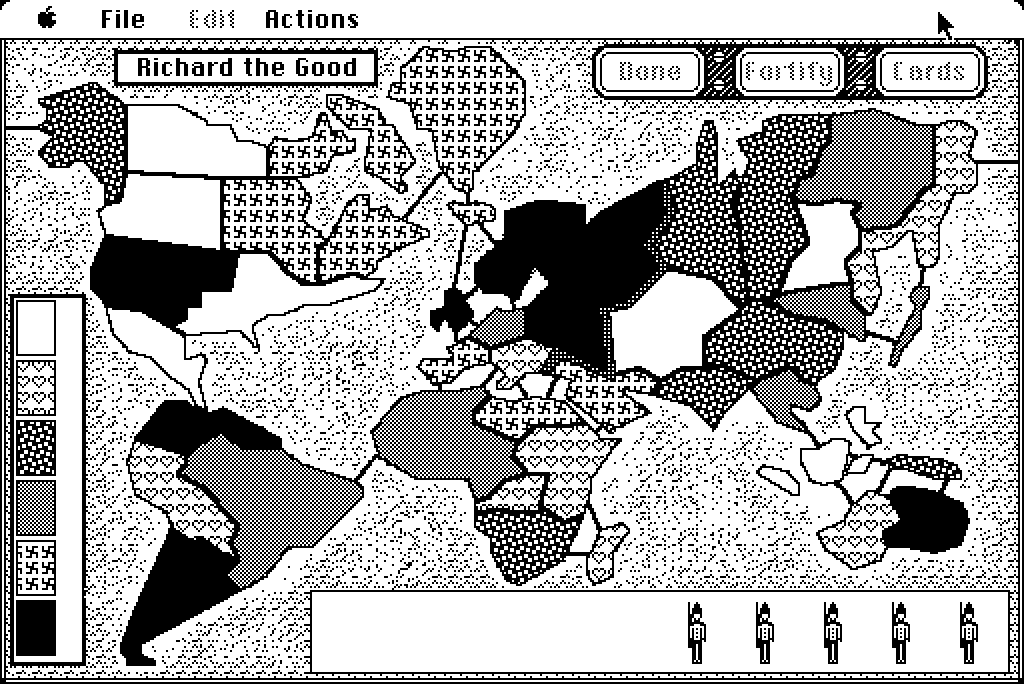 Risk! (Macintosh) screenshot: First Turn