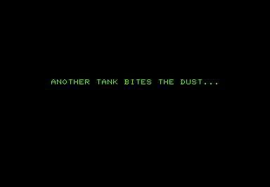 Blasto! (Commodore PET/CBM) screenshot: I died