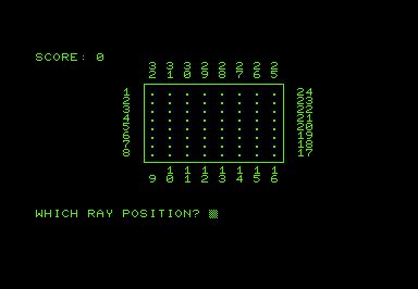 Box (Commodore PET/CBM) screenshot: Game start