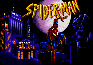 Spider-Man (Genesis) screenshot: Title screen