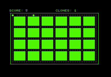 Clone (Commodore PET/CBM) screenshot: Game start