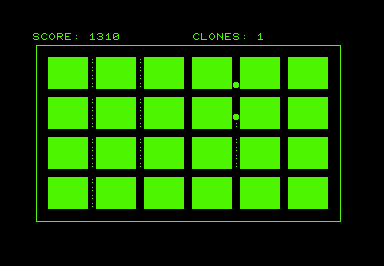 Clone (Commodore PET/CBM) screenshot: Nearly done