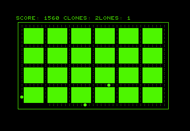 Clone (Commodore PET/CBM) screenshot: Level 2