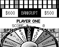 Wheel of Fortune (Game.Com) screenshot: Bankrupt?! Sonuva...!