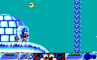 Fire & Ice (DOS) screenshot: Gameplay (EGA)