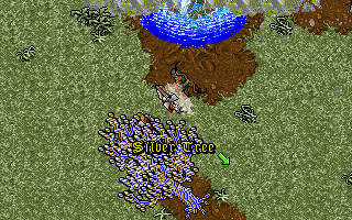 Ultima VII: Part Two - The Silver Seed (DOS) screenshot: The tree of life in all it's silvery glory.