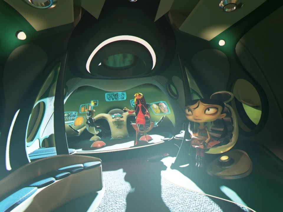 Psychonauts in the Rhombus of Ruin (PlayStation 4) screenshot: Our ship is under attack