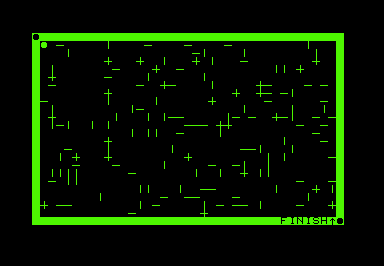 Course (Commodore PET/CBM) screenshot: Game start