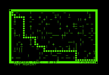 Screenshot of Course (Commodore PET/CBM, 1979) - MobyGames