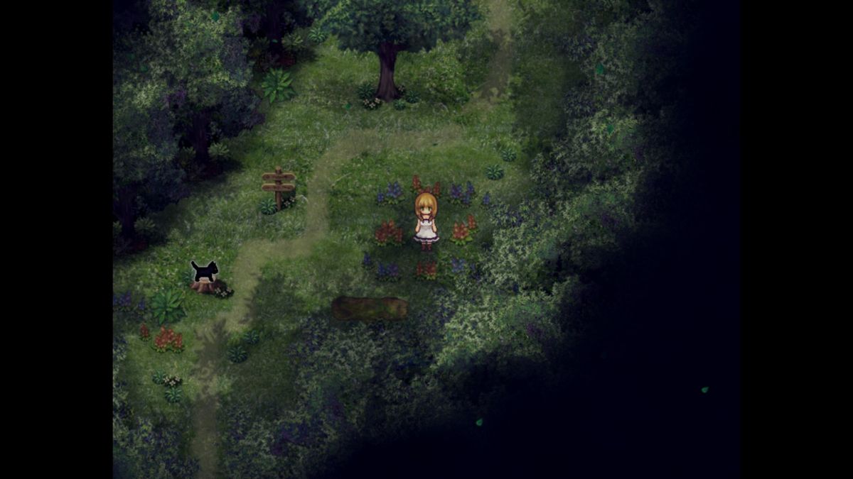 The Witch's House: MV (Windows) screenshot: The game starts out in the forest