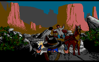 Billy the Kid (Amiga) screenshot: Deadly shot