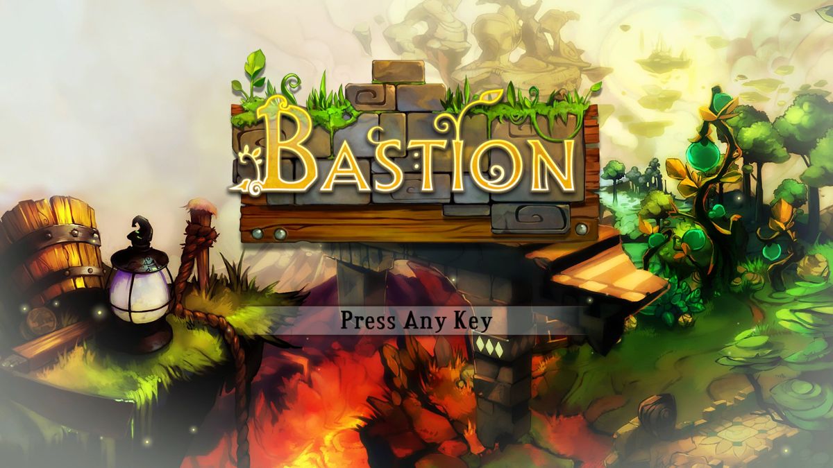 Bastion (Windows) screenshot: Title Screen